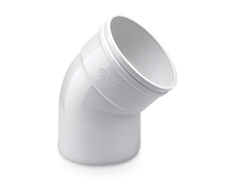 PVC 45-Degree Bend - 63mm - Image 1