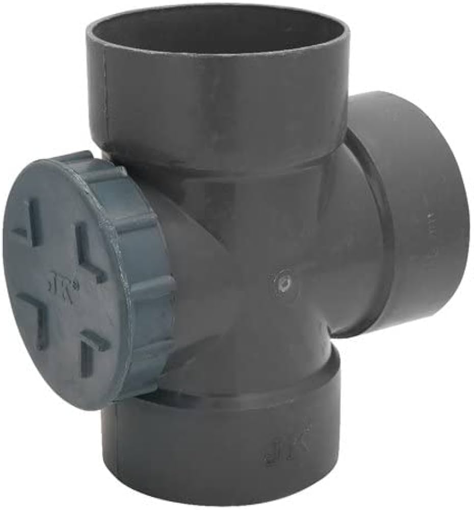 PVC Tee with Access Plug - 110mm - Image 1