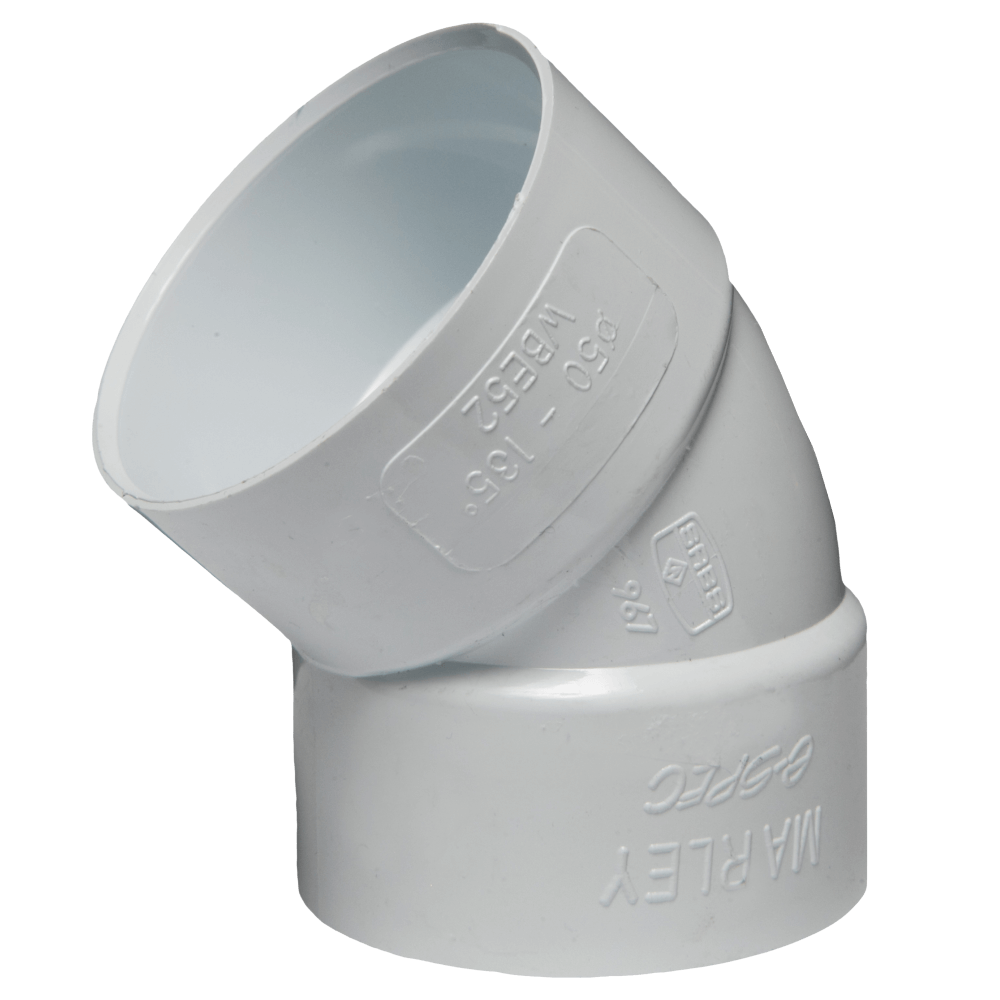 PVC 45-Degree Bend - 50mm - Image 1