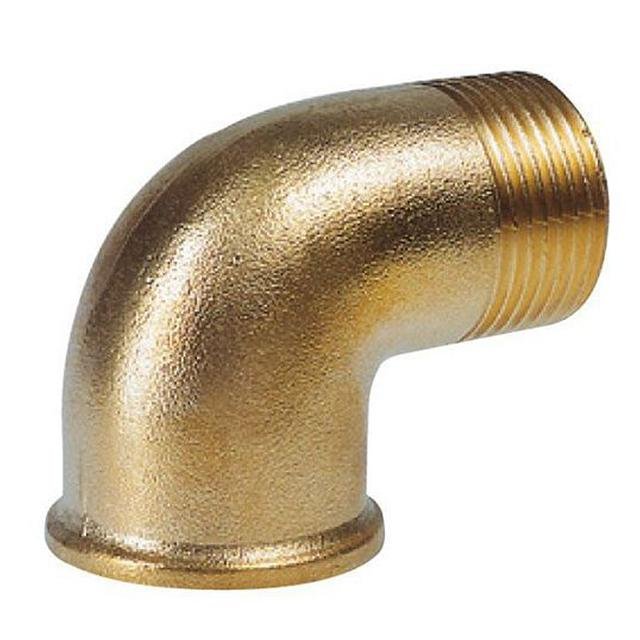 Brass 90-Degree Elbow - 3/4 Inch BSP - Image 1