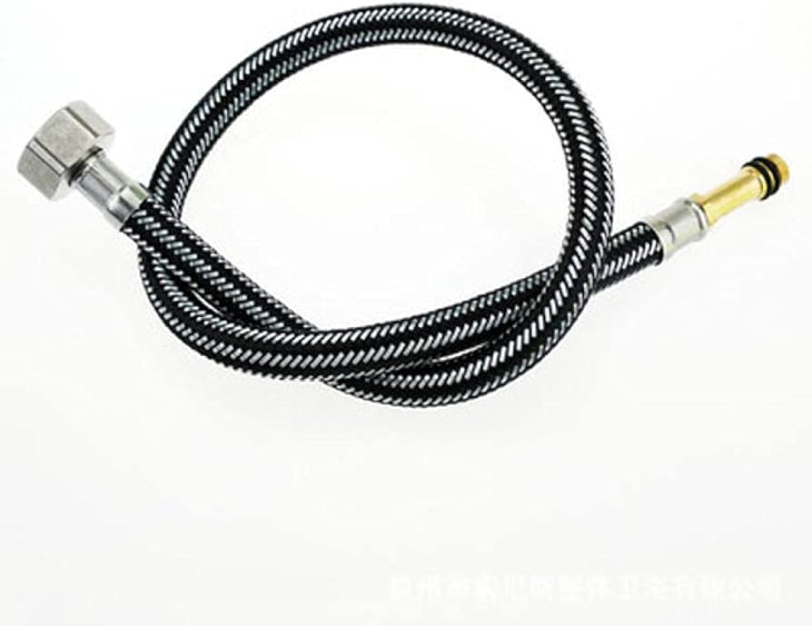 Flexible Water Supply Hose - 1/2 Inch (Hot/Black) - Image 1