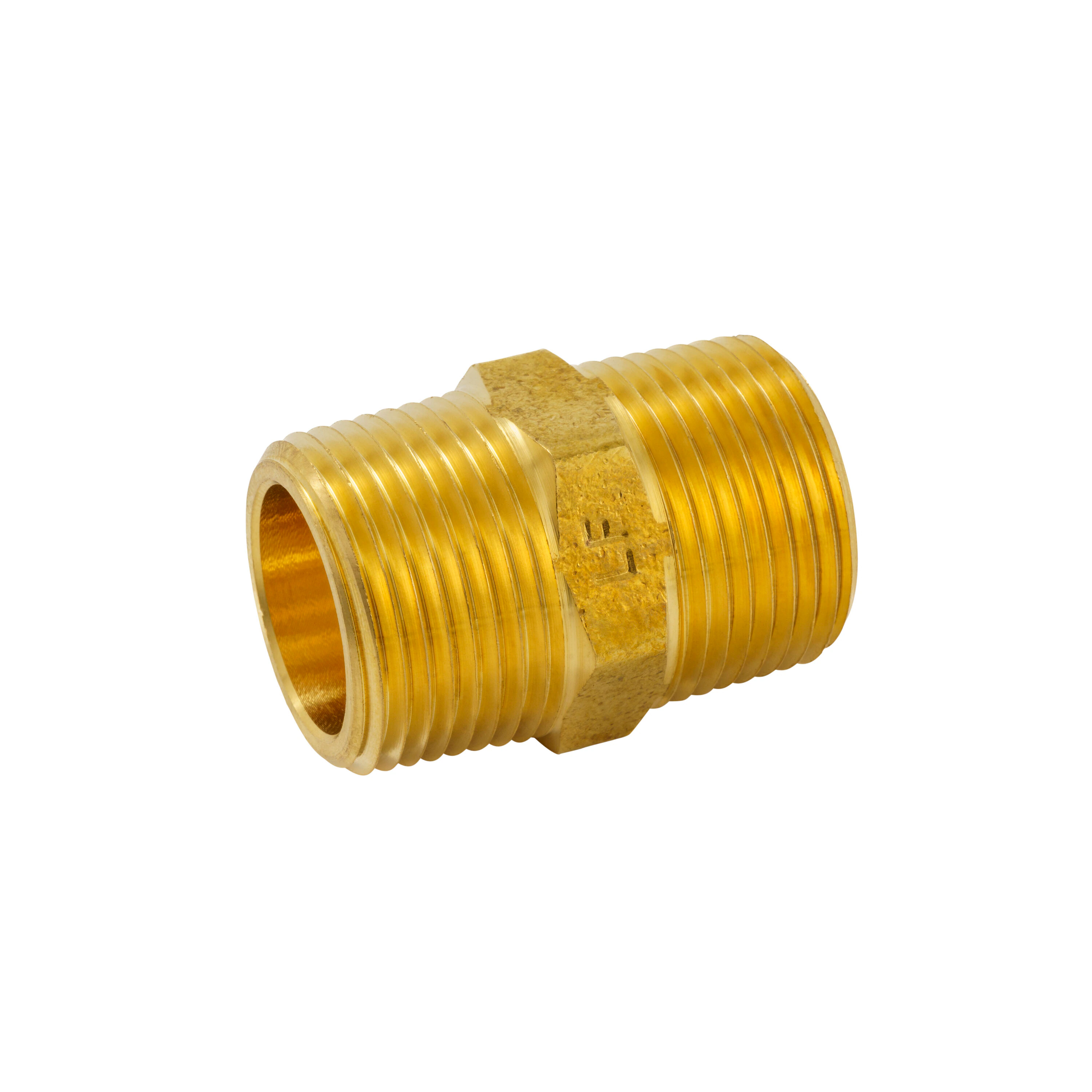 Brass Male Adapter Coupling - 3/4 Inch - Image 1