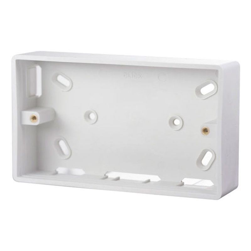 Plastic Flush Back Box - Double Gang - Image 1