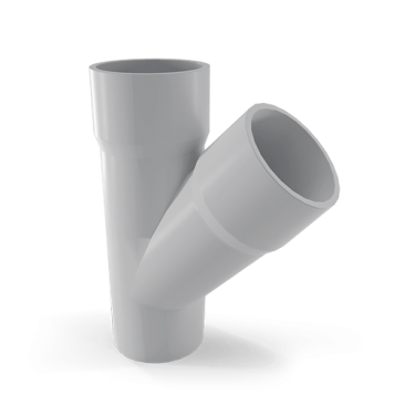 PVC Double Socket Y-Branch - 63mm - Image 1