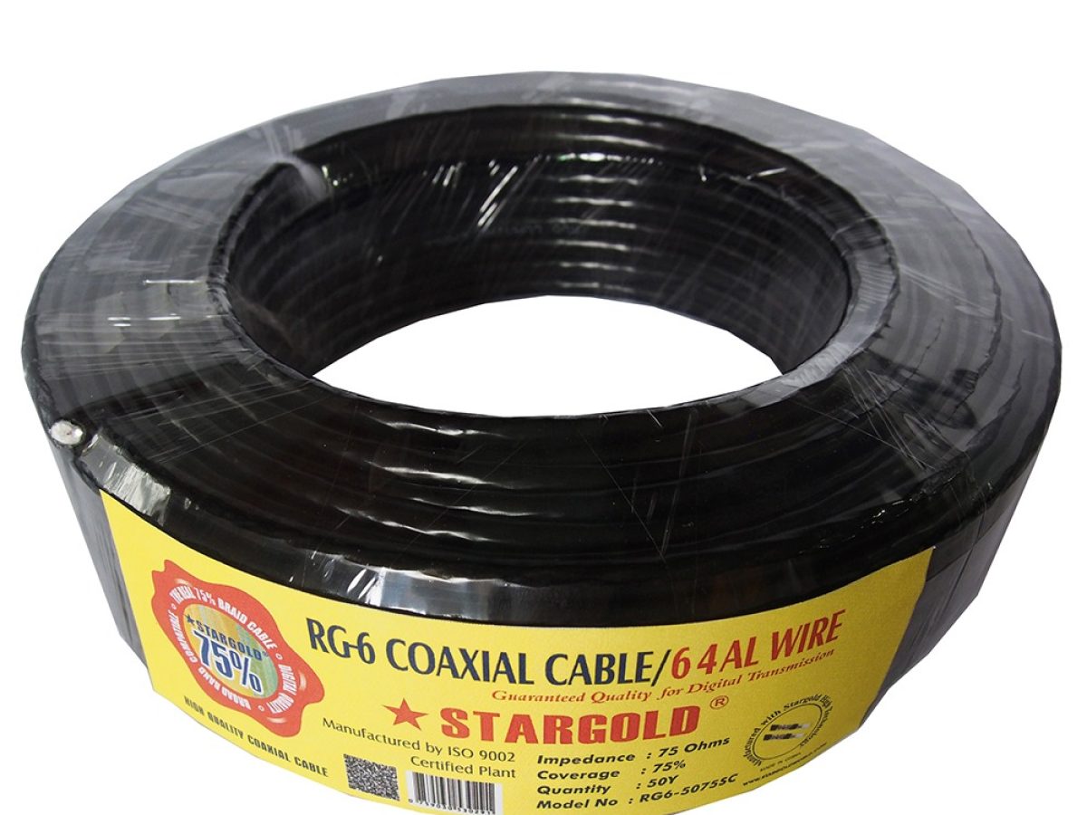 RG6 Coaxial TV/Satellite Cable (100m Roll) - Image 1